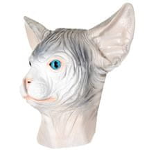 Korbi Profesionálna latexová maska Cat, mačacia hlava