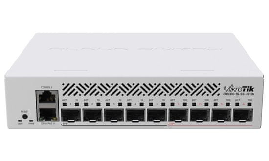 Mikrotik Cloud Router Switch CRS310-1G-5S-4S+IN, 800MHz CPU, 256MB RAM, 5xSFP, 4xSFP+, 1x LAN Gbit, LCD, vr. L5 licencie