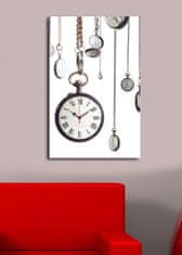 Wallity Dekoratívne nástenné hodiny Clocke biele