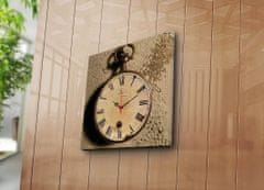 Wallity Dekoratívne nástenné hodiny Clocko hnedé