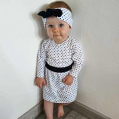 NEW BABY Dojčenské bavlnené šatôčky s čelenkou New Baby Teresa II 62 (3-6m)