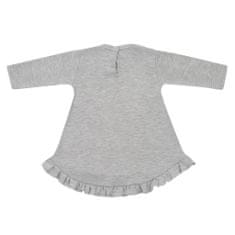 NEW BABY Dojčenské šatôčky s čiapočkou-turban New Baby Little Princess sivé 68 (4-6m)