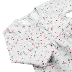 NEW BABY Dojčenské šatôčky s dlhým rukávom New Baby For Girls hviezdičky 74 (6-9m)
