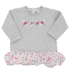 NEW BABY Dojčenské šatôčky s dlhým rukávom New Baby For Girls hviezdičky 68 (4-6m)