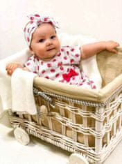 NEW BABY Dojčenské bavlnené šatôčky s čelenkou New Baby Strawbery 62 (3-6m)