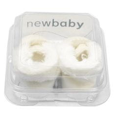 NEW BABY Dojčenské zimné semiškové capačky New Baby 6-12 m béžové 6-12 m