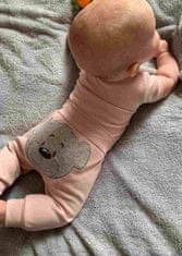 NEW BABY Dojčenské bavlnené polodupačky New Baby BrumBrum old pink 74 (6-9m)