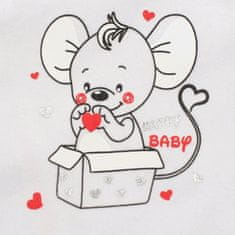 NEW BABY Dojčenská košieľka New Baby Mouse biela 68 (4-6m)