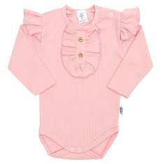 NEW BABY Dojčenské body New Baby Stripes ružové 62 (3-6m)