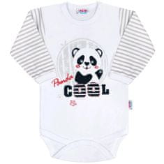 NEW BABY Dojčenské body s dlhým rukávom New Baby Panda 62 (3-6m)