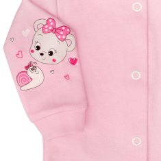 NEW BABY Dojčenský kabátik New Baby myška ružový 74 (6-9m)