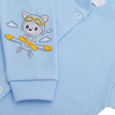NEW BABY Dojčenský kabátik New Baby Teddy pilot modrý 80 (9-12m)