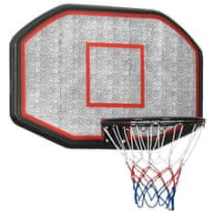 shumee Basketbalová doska čierna 109x71x3 cm polyetén
