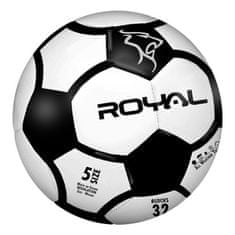 ROYAL Futbalová lopta Royal Calcio Block Čierna biela/čierna 5