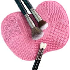 Northix Čistiaci vankúšik pre štetce na make-up - ružový 