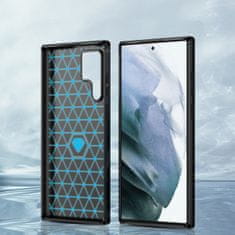 MG Carbon silikónový kryt na Samsung Galaxy S23 Ultra, čierny