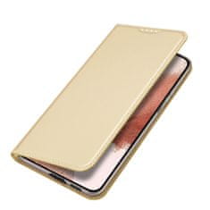 Dux Ducis Skin Pro knižkové kožené puzdro na Samsung Galaxy S23 Plus, zlaté