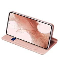Dux Ducis Skin Pro knižkové kožené puzdro na Samsung Galaxy S23, ružové
