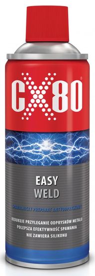 cx80 EASYWELD 500 ml, znižuje rozstrekovanie kovu pri zváraní