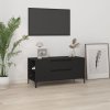 TV skrinka čierna 102x44,5x50 cm spracované drevo
