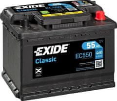 Exide Classic 55Ah Autobatéria 12V , 460A , EC550