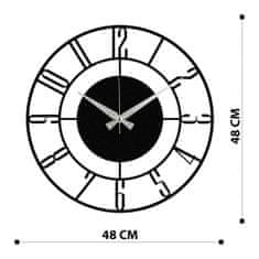 Wallity Nástenné hodiny Enzo 48 cm čierne