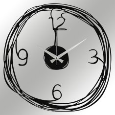 Wallity Nástenné hodiny Gergo 48 cm čierne