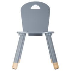 Atmosphera Detská stolička sivá 32x32x50 cm