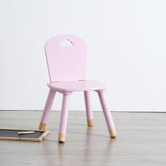 Atmosphera Detská stolička obláčik ružová 32x32x50 cm