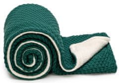 Pletená deka WARM Smaragd