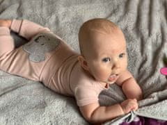 NEW BABY Dojčenské bavlnené tepláčky New Baby BrumBrum old pink 86 (12-18m)