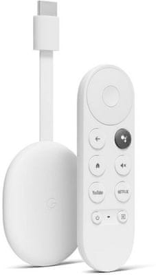 multimediálny prehrávač google chromecast 4 google tv Bluetooth wifi hdmi usbc hdr vysoký dynamický rozsah hlasové ovládanie google assistant diaľkový ovládač