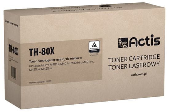 shumee Tonerová kazeta ACTIS TH-80X (náhradní HP 80X CF280X; standardní; 6 900 stran; černá)