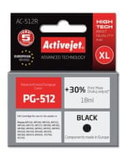 shumee Activejet inkoust AC-512R (náhrada Canon PG-512; Premium; 18 ml; černá)