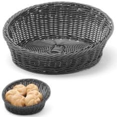 shumee Výstavný kôš na chlieb, ovocie, šikmý, okrúhly, priemer. 310 mm čierna - Hendi 426579