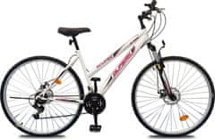 Olpran horský bicykel 28" Eclipse Sus Full Disc Lady, biela/ružová18"