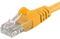 PremiumCord síťový UTP cat.5e PC-HUB - 0,5m, žltá