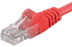 PremiumCord Patch kábel UTP RJ45-RJ45 level 5e, 0.5m, červená