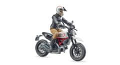 BRUDER 63051 BWORLD Motocykel Scrambler Ducati Cafe Racer s jazdcom