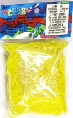 Rainbow Loom Original-gumičky-600ks- žlté transparentné 