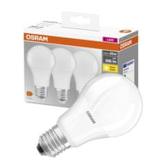 Osram 3x LED žiarovka E27 A60 8,5W = 60W 806lm 2700K Teplá biela