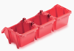 Kistenberg Úložný box 92x77x60mm, červený, sada 16 ks KBISS10-3020