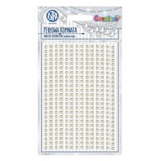 Astra CREATIVO Dekoračné samolepiace perličky, 6 mm, 266 ks, BIELA, 335118013