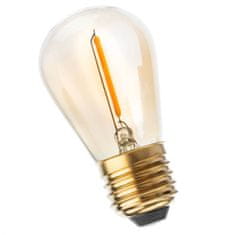 LUMILED Sada 20x LED girlandová žiarovka E27 ST14 1,3W = 10W 110lm 2200K Teplá biela