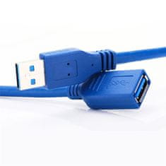 Northix Predlžovací kábel USB 3.0 – samec – žena – 1,0 meter 
