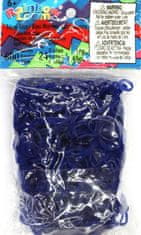 Rainbow Loom Original-gumičky-600ks- tmavo modré transparentné 
