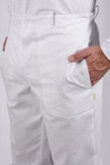 BORTEX Nohavice na gumu biele - pánske (100% bavlna) 42/170