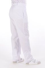 BORTEX Nohavice na pevný pás biele (100% bavlna) 44/182