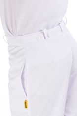 BORTEX Nohavice na pevný pás biele (100% bavlna) pánske 44/182