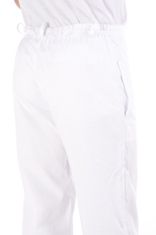 BORTEX Nohavice na pevný pás biele (zmesový materiál) pánske 44/182